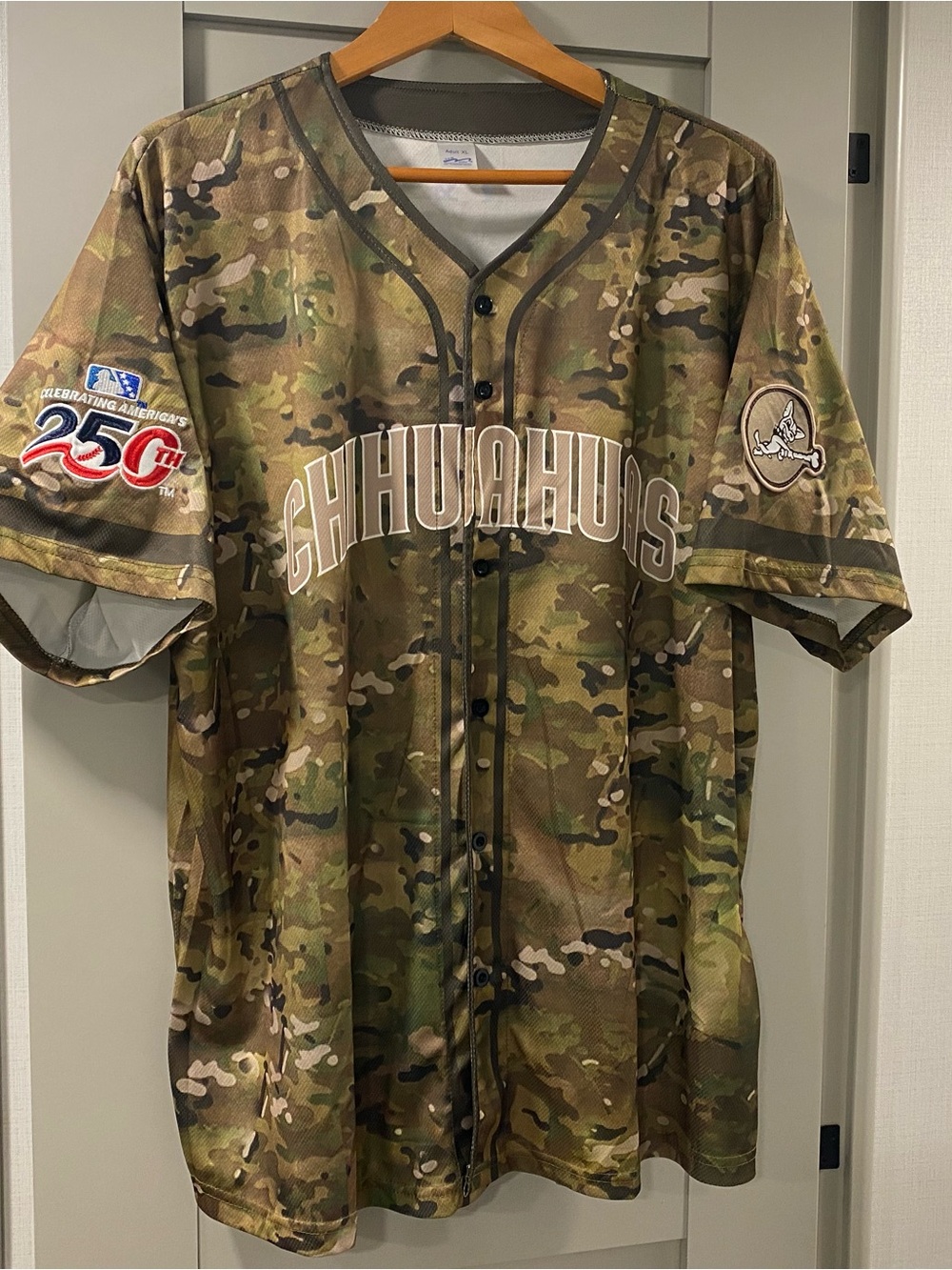 MiLB El Paso Chihuahuas Camo America 250th Jersey 26